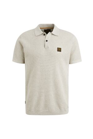 PME Legend PME Legend ppss2502853 short sleeve polo cotton 910 - bone white melee