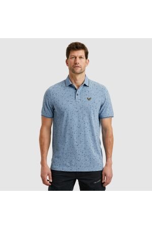 PME Legend PME Legend ppss2502852 short sleeve polo fine pique all 5393 - ashleigh blue