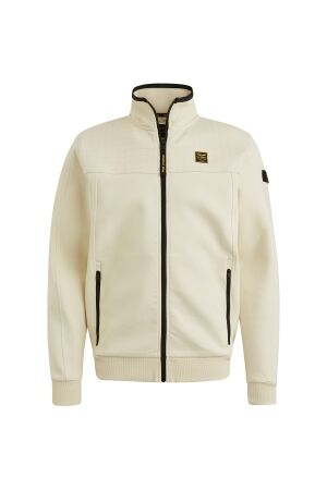 PME Legend PME Legend psw2502476 zip jacket spacer look sweat Sweater 7013 - bone white