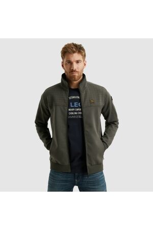 PME Legend PME Legend psw2502476 zip jacket spacer look sweat Sweater 8039 - beluga