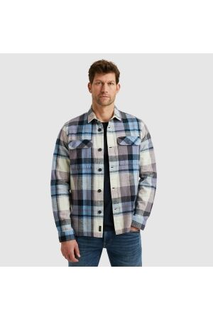 PME Legend PME Legend psi2502210 long sleeve shirt slub yarn dyed c 4184 - purple sage