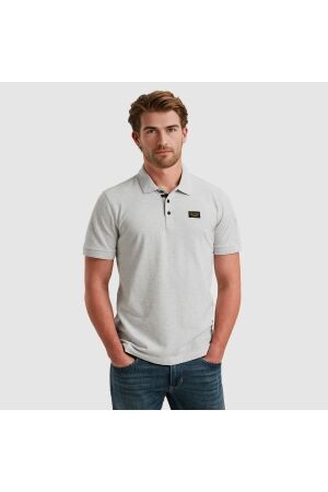 PME Legend PME Legend ppss2502899 short sleeve polo trackway polo 921 - light grey melee 921 - Light Grey Melee