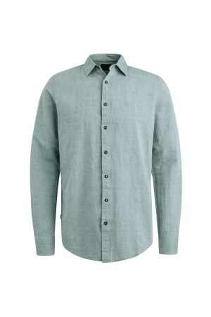 PME Legend PME Legend psi2503224 long sleeve shirt cotton linen 6072 - deep jungle
