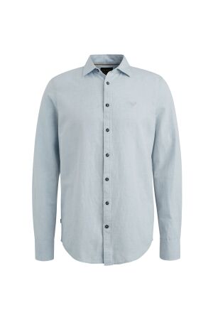 PME Legend PME Legend psi2503224 long sleeve shirt cotton linen 5040 - placid blue