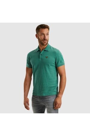 PME Legend PME Legend ppss2503856 short sleeve polo jacquard pique 6072 - deep jungle 6072 - Deep Jungle