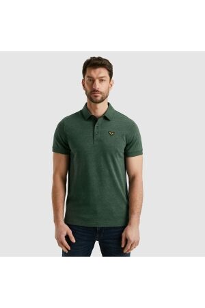 PME Legend PME Legend ppss2503883 short sleeve polo jacquard jersey 6147 - green gables 6147 - Green Gables