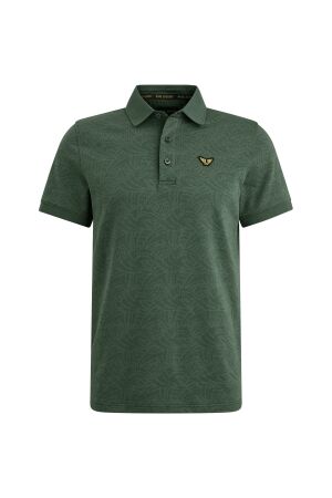 PME Legend PME Legend ppss2503883 short sleeve polo jacquard jersey 6147 - green gables