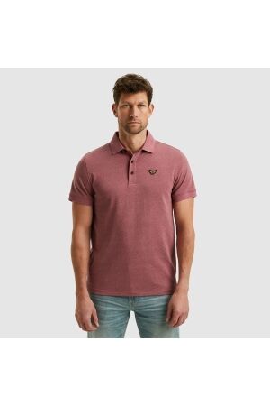 PME Legend PME Legend ppss2503883 short sleeve polo jacquard jersey 4021 - dry rose