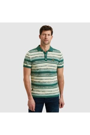 PME Legend PME Legend ppss2503866 short sleeve polo cotton slub grad 6147 - green gables 6147 - Green Gables
