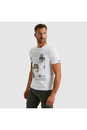 PME Legend PME Legend ptss2503570 short sleeve r-neck single jersey 7003 - bright white