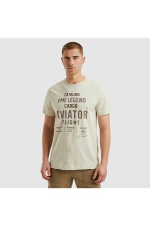 PME Legend PME Legend ptss2503564 short sleeve r-neck o e jersey 7013 - bone white