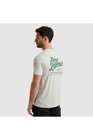 PME Legend PME Legend ptss2503569 short sleeve r-neck single jersey 7013 - bone white 7013 - Bone White