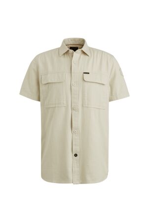 PME Legend PME Legend psis2503242 short sleeve shirt slub cotton 7013 - bone white