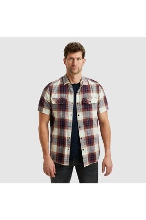 PME Legend PME Legend psis2503234 short sleeve shirt y/d slub herrin 4021 - dry rose