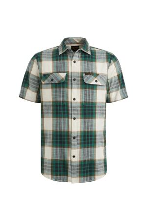 PME Legend PME Legend psis2503234 short sleeve shirt y/d slub herrin 6072 - deep jungle