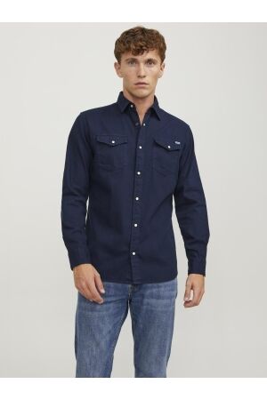 Jack & Jones Jack & Jones jjesheridan shirt l/s noos Overhemd dark navy slim
