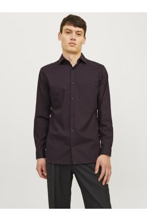 J&J Premium Jack & Jones jprblaparker shirt l/s noos Overhemd winetasting slim fit