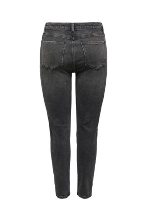 Only Only onlemily stret hw st heart emb cs dnm Straight leg washed black heart emb