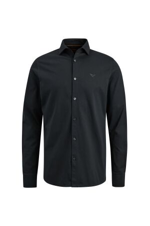 PME Legend PME Legend psi2400033long sleeve shirt satin jersey Overhemd 999 - black