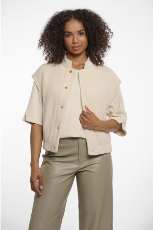 Rino & Pelle Rino & Pelle Teuntje boxy waistcoat Vest 9030 birch
