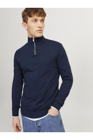 Jack & Jones Jack & Jones jjeemil knit half zip noos Trui navy blazer