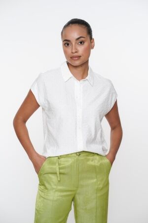 Geisha Geisha blouse rhinestones 53105-26 Blouse 10 off-white