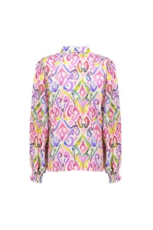 Geisha Geisha blouse 53205-20 Blouse 10 off-white/lilac