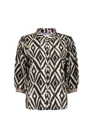 Geisha Geisha blouse 53261-20 Blouse 999 black/sand
