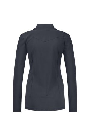 Studio Anneloes Studio Anneloes poppy western shirt 12111 Blouse 9800 antraciet