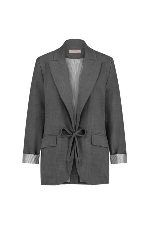 Studio Anneloes Studio Anneloes jeni grey melee blazer 12114 Blazers 9500 grey melange