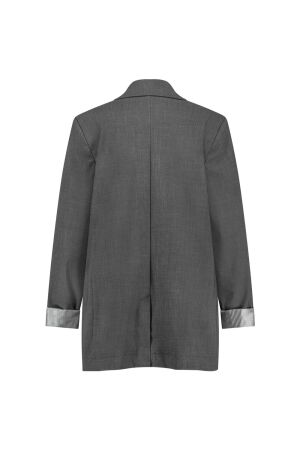 Studio Anneloes Studio Anneloes jeni grey melee blazer 12114 Blazers 9500 grey melange