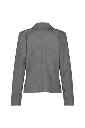 Studio Anneloes Studio Anneloes franky gold stripe blazer 12125 Blazers 9502 grey melange/gold