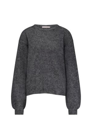 Studio Anneloes Studio Anneloes lisette furry pullover 12161 Trui 9500 grey melange