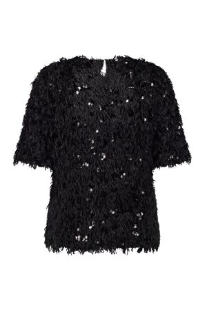 Studio Anneloes Studio Anneloes madison party top 12042 T-shirt Korte mouw 9000 black