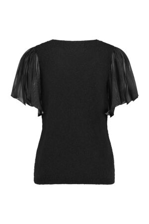 Studio Anneloes Studio Anneloes vlinder mohair pullover 12064 Trui korte mouw 9000 black