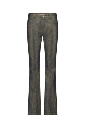 Studio Anneloes Studio Anneloes flair gold denim trousers 12067 Flare 0002 gold
