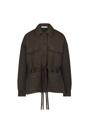 Studio Anneloes Studio Anneloes desiree tweed jacket 12146 Jackets 8700 espresso 8700 espresso