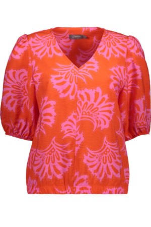 Geisha Geisha top 53204-20 Tops en Singlets 220 coral/pink