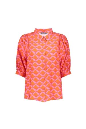 Geisha Geisha blouse 53243-20 Blouse 220 coral/pink