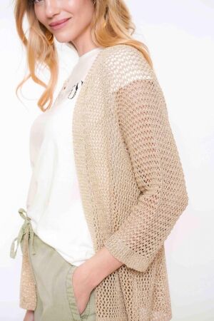 Geisha Geisha vest lurex batsleeve 54064-70 Vest 25 gold