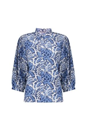 Geisha Geisha blouse 53262-20 Blouse 10 off-white/blue