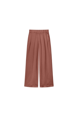 SUMMUM SUMMUM trousers heavy silky touch Broek 505 sephia blush