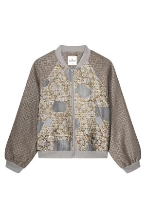 SUMMUM SUMMUM bomber jacquard mix Jackets 703 khaki
