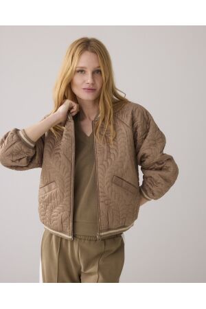 SUMMUM SUMMUM bomber jacket satin quilted Jackets 703 khaki