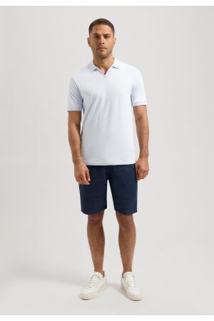 DSTREZZED DSTREZZED bowie v-neck polo Poloshirts 646 lt. blue