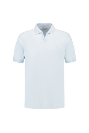 DSTREZZED DSTREZZED bowie v-neck polo Poloshirts 646 lt. blue