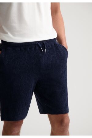 DSTREZZED DSTREZZED logan shorts jaquard towelling Korte broeken 649 dk. navy