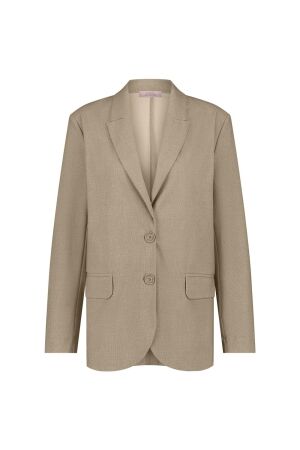 Studio Anneloes Studio Anneloes opal structure blazer 12084 Blazers 2200 latte