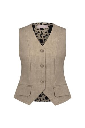 Studio Anneloes Studio Anneloes trixi structure gilet 12086 Gilets 2200 latte