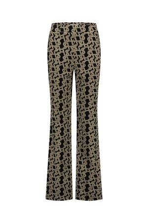 Studio Anneloes Studio Anneloes marilon signature trousers 12095 Broek 2290 latte/black